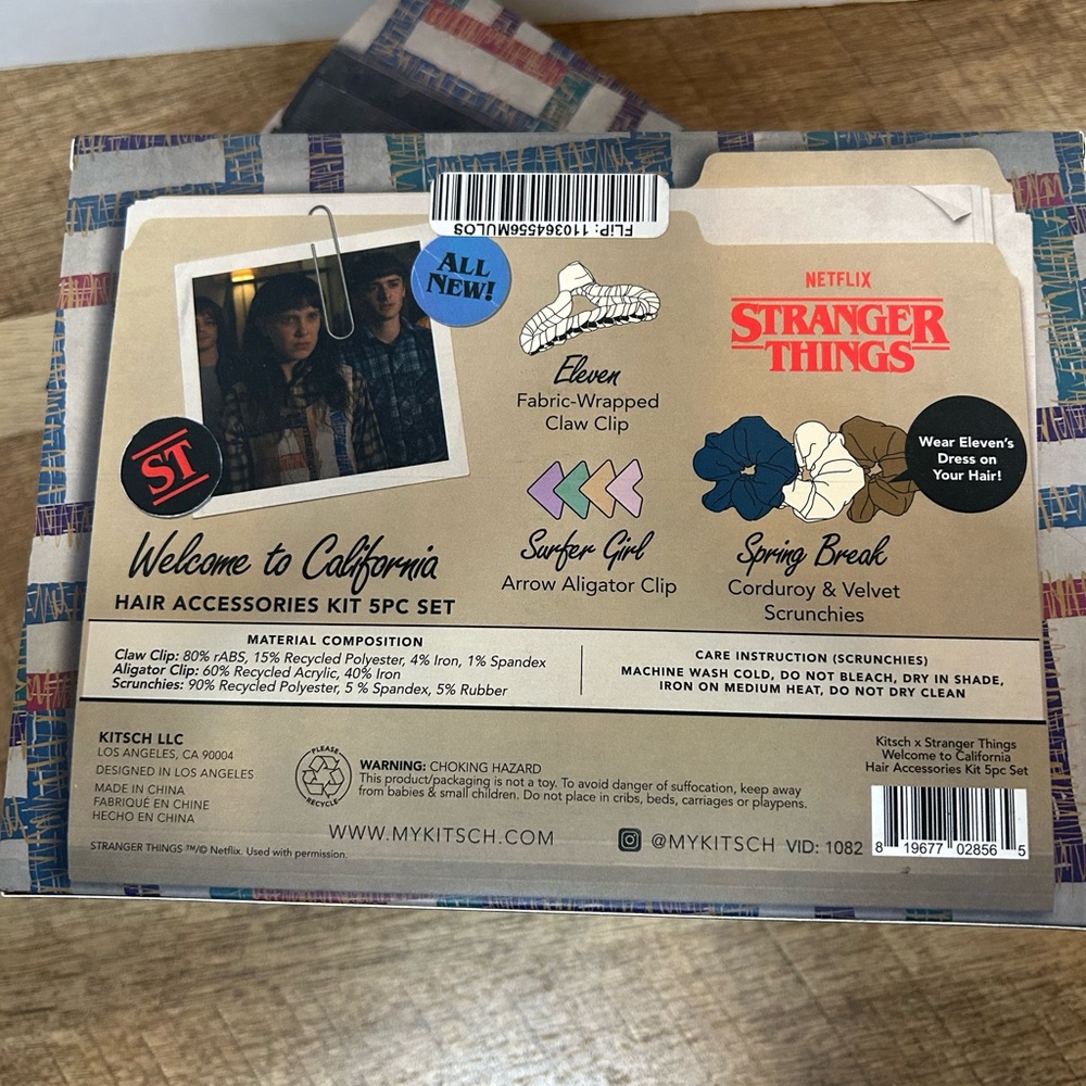 Kitsch x Stranger Things Hair Accessories Set - Multicolor - Picture 3 of 3
